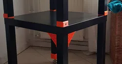Ikea Lack adjustable foot base
