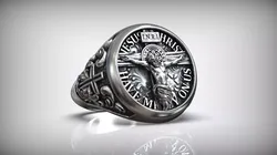 Jesus Christ Catholic Cross Crucifixion Signet