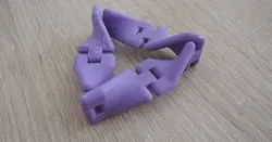 Kaleidocycle of Möbius (updated hinges)