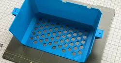 Kitchen door container for dishwasher tablets