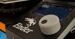 Knurled Controll Knob + Knob Cap for Ender 3