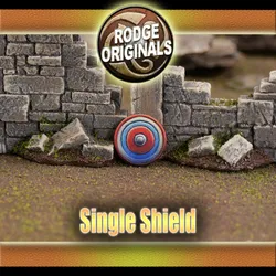 Late Roman Round Shield with Bullseye Design
