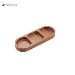 Minimalist 3-Compartment Organizer Tray – Desk, Entryway & EDC Storage | Modern Rounded Design