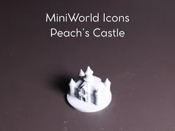 MiniWorld Icons - Peach's Castle - Free 3D Print Model