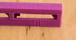 Overhang test piece