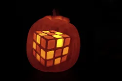 Rubik's Cube Pumpkin