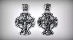 Saint George the Victorious Crucifixion and Saints Cross