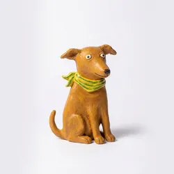 Silly Dog with Scarf