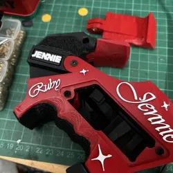 Steyr EVO10E grip with adjustable beavertail and thumbrest
