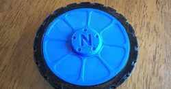 Wheel fidget spinner - complete with tire