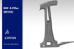 B-Pillar Hot Stamping Process - CATIA V5 Surface to Sheet Metal Design