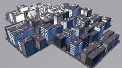 Buildings City building industrial park commercial housing 3D model