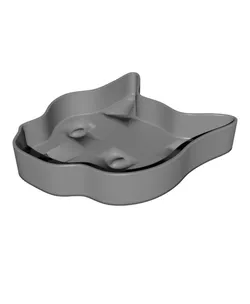 Cat Shaped Birdseed Bowl