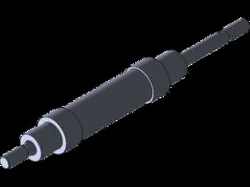 Circular Pneumatic Cylinder (Double Acting - Double Rod) 25x10x44 mm