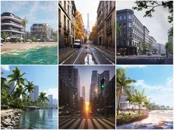City and the Beach Bundle vol 1 3D model
