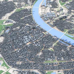 Cologne City Germany 3D model