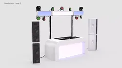 DJ Booth Stage 3D model