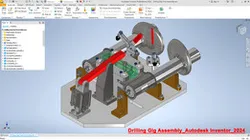 Drilling Gig Assembly in Autodesk Inventor 2024