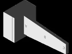 Flat bar with rectangular cross section