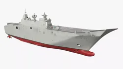 HMAS Canberra L02 Landing Helicopter Dock 3D model