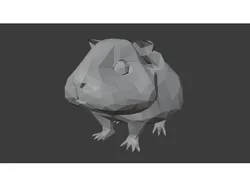 Low poly guinea pig