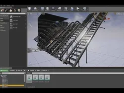 Modular Sci-Fi Stairs - Package - All Available Textures  Low-poly 3D model