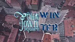 Old Town Square Winter Low-poly 3D model