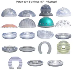 Parametric Building Collection 1EF 2Advanced 3D model