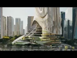Parametric Skyscraper 3D Model Full Archviz Package 3D model