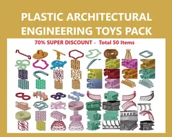 PLASTIC ARCHITECTURAL ENGINEERING TOYS PACK