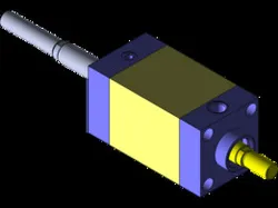 Pneumatic Cylinder (Square Shape - Double Rod) 63x20x50 mm