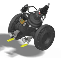 Pressure Reducing Valve Green App  with hydraulic control for Drip-Tape Applications
