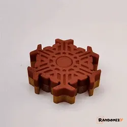 Snowflake Fidget Spinner #3 (Decorated)