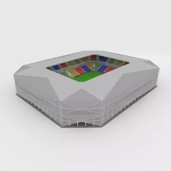 Soccer Stadium 01 3D model
