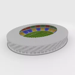 Soccer Stadium 02 3D model