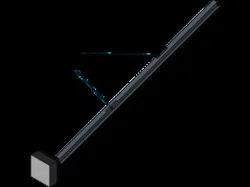 Support structure for a building entrance canopy