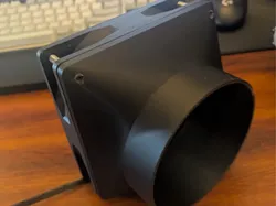 120mm PC Fan to 4in Dryer fan tube adapter - Free 3D Print Model