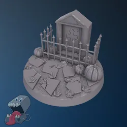 50 mm round halloween base