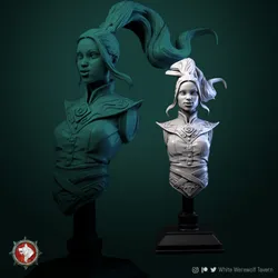 Air master bust pre-supported