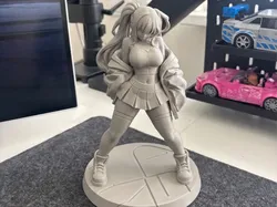 Anime Streetwear Girl | High-Detail Display Model - Free 3D Print Model