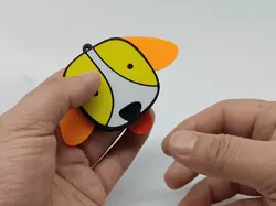 Articulated Tongue and Ear Puppy Keychain, Charm - Free 3D Print Model