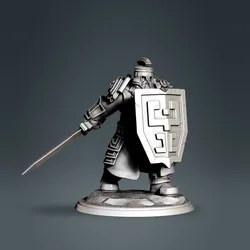 Dwarf armoured sword