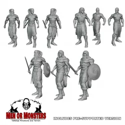 Human Fighter - Monk - Bandits - Pit fighters