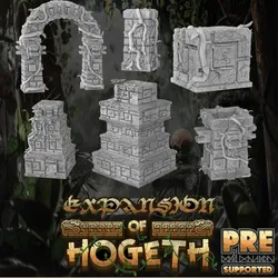 Jungle Scatter Terrain Set  (12 Unique Pieces)