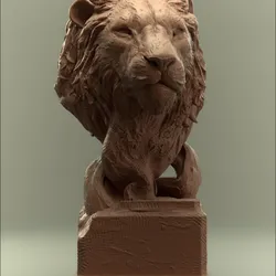 Savanna Bust Lion unsupported