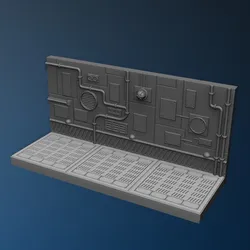 Sci-fi Hallway diorama