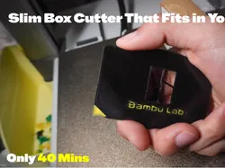 Slim Box Cutter That Fits in Your Wallet (40 Mins) - Free 3D Print Model