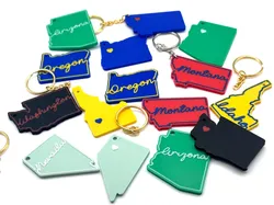 State Keychains- 4 options more states coming soon - Free 3D Print Model