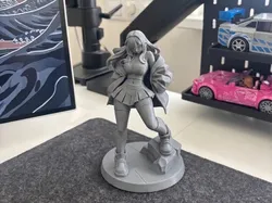 Street Style Anime Girl | Urban Aesthetic Waifu - Free 3D Print Model