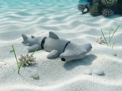 Articulated Hammerhead Shark -Hammerhead Shark Toy - Free 3D Print Model